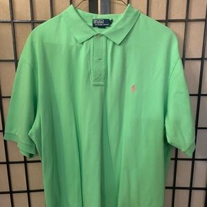 Lime green 3X polo